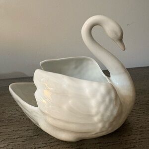 Rare Elegant Limoges White Swan